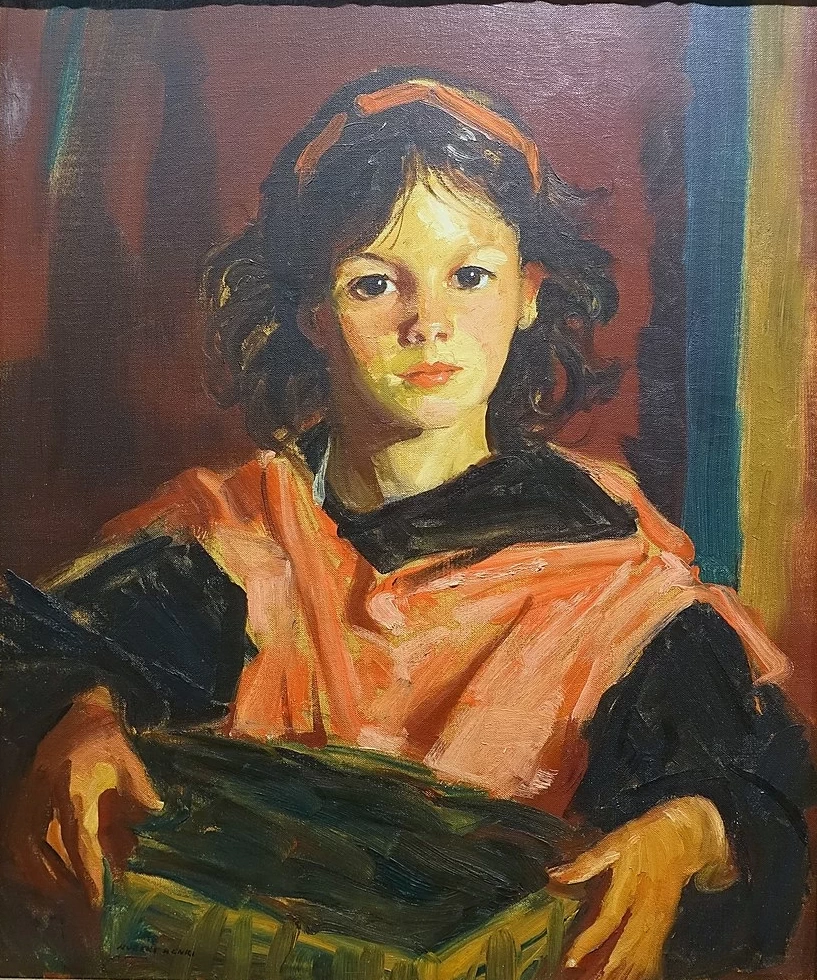 Mary Ann con il suo cestino, 1926 - Currier Museum of Art